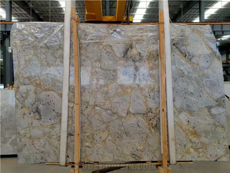 NEW HOT Tunder Gold Marble Slab