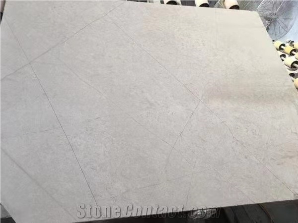 Popular High Grade Light Grey Marble Slab Polish