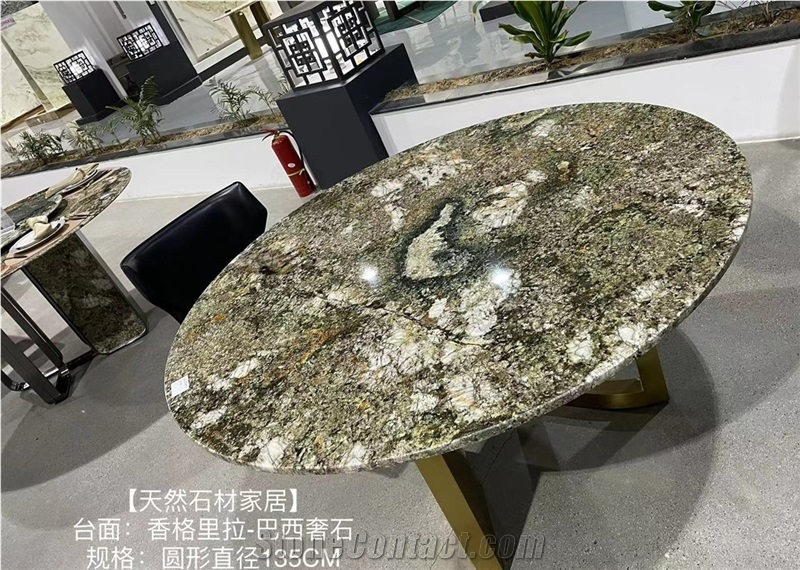 White Granite  Tea Table  Top