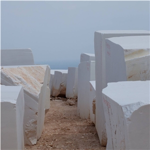 Thassos Snow White Blocks, Thassos White Marble Blocks