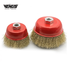 Abrasive Angle Grinder Crimped Brass Coated Steel Wire