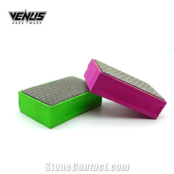 Diamond Electroplated Sponge Foam Hand Polishing Pads