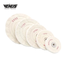 Sewn White Cloth Soft Polishing Pad Cotton Buffing Wheels