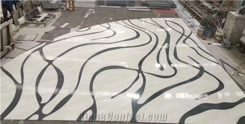 Cary Ice Marble For Waterjet Medallions