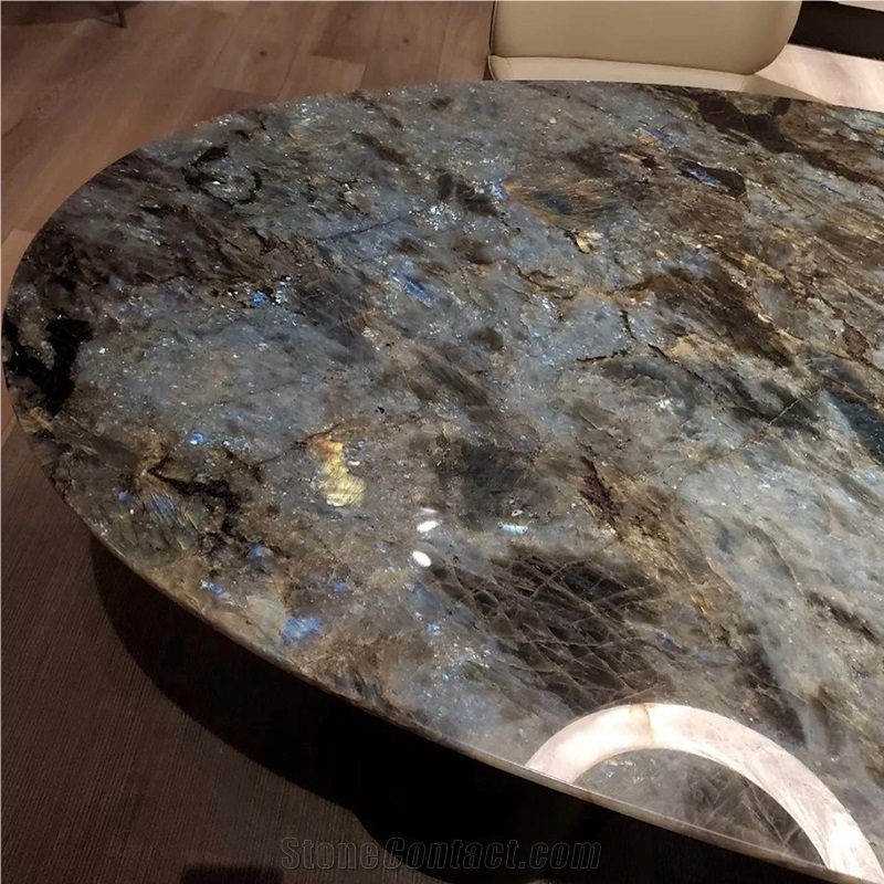 Blue Labradorite Granite Table Top For Hotel And Home Decor