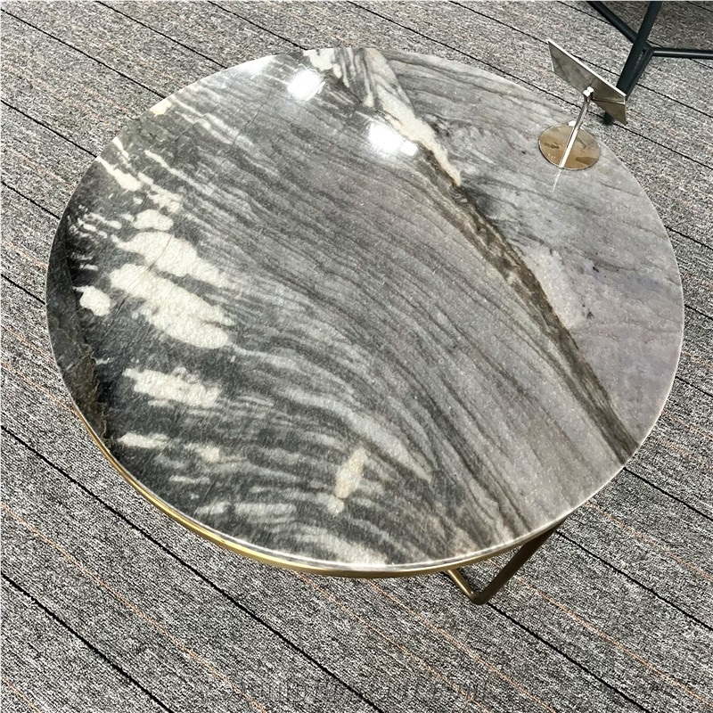 Luxury Custom Size Home Furniture Marble Round Coffee Tables