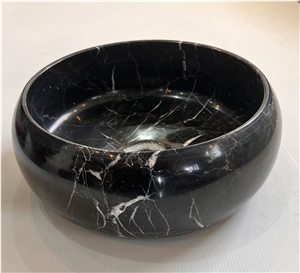 Black Marquina Marble Basin
