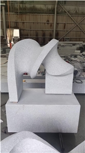 Outdoor Stone Sculpture Granite Abstract Art Garden Statues
