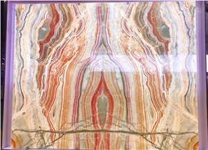 Pinkish Onyx Slab Onice Aragosta Traonyx Slabs For Kitchen