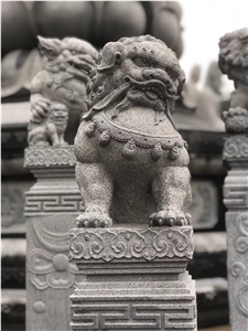 Stone Garden Statues Granite Aminal, Lion Guardian Statue,Shishi Statue