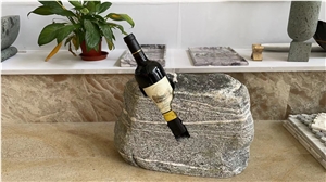 Stone Kitchen Canisters Granite Juparana Wine Rack Stone Jar