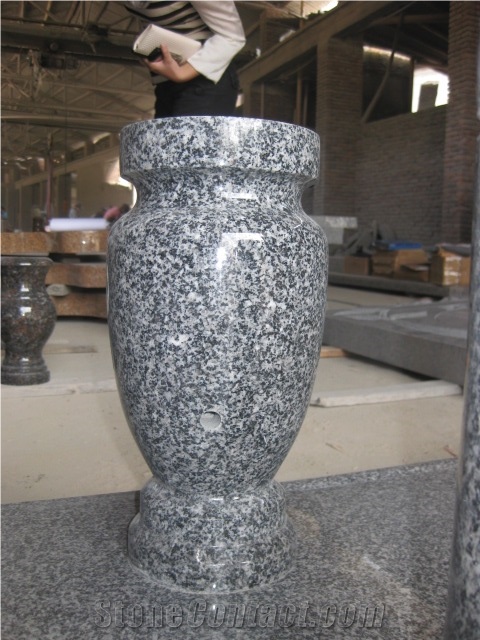 Stone Memorial Accessories Granite Imperial Red Vase