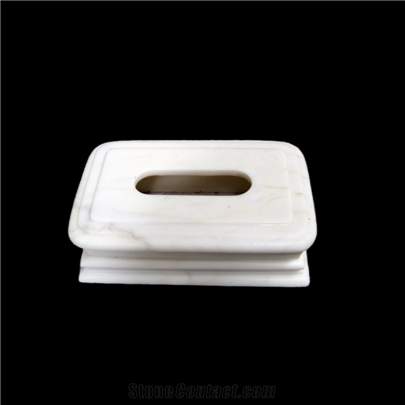 Royal White Marble Tissue Paper Box