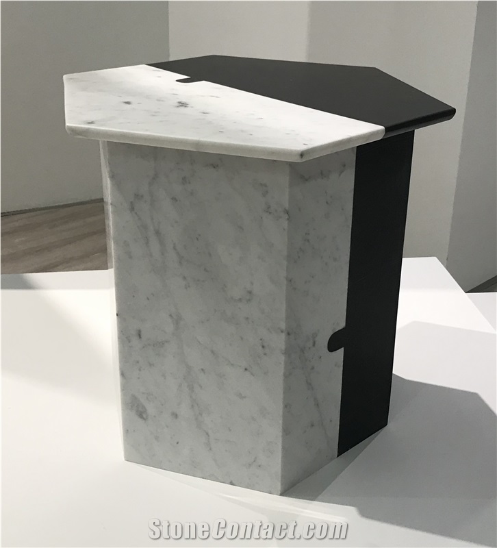 Carrara Marble Pedestal Marble End Table Marble Plinth