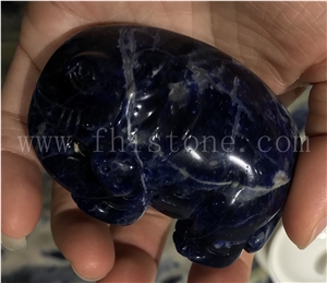 Elephant Engraving Stone Gifts Warped Nose Elephant Carving