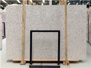 China Inorganic White Terrazzo Good Quality Polish