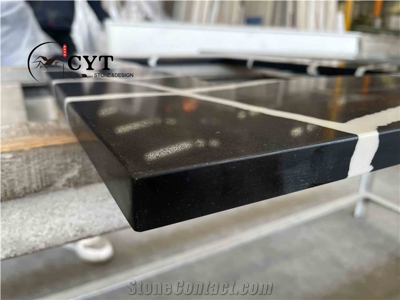 30Mm Artificial Quartz Stone Prefab Kitchen Countertop