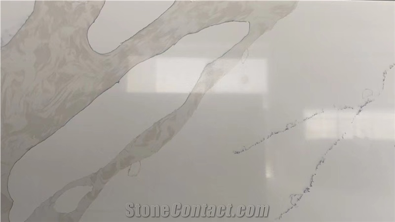 Artificial Quartz Stone Slabs Calacatta White
