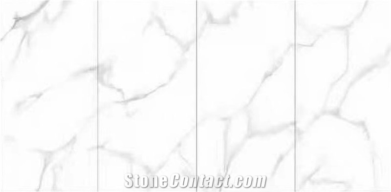 Calacatta White Porcelain Stone Slab For Wall And Floor