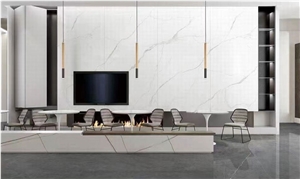 China Wall Artificial Calacatta Porcelain Stone Slabs