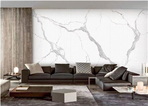 Chinese White Artificial Porcelain Slab For Villa Design