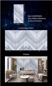 Palissandro Blue Artificial Porcelain Slabs For House Decor