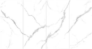 White Calacatta Artificial Porcelain Stone Slabs For Wall