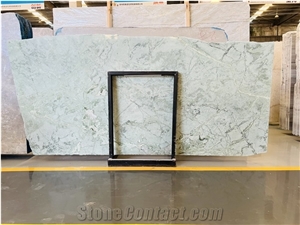 Page Grey Marble Popular Slab With Beige Vein