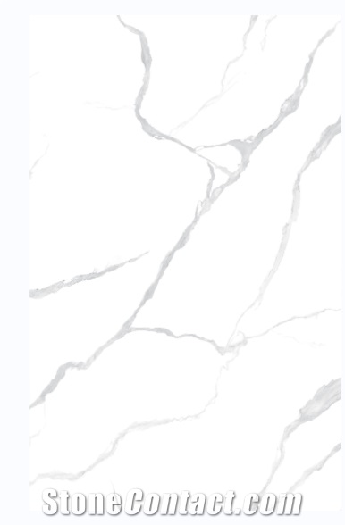 1600*3200MM GLOSSY FRAGRANT SNOW WHITE PORCELAIN SLAB