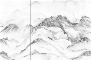 1600*3200MM GLOSSY MOUNTAIN PEAK PORCELAIN SLAB