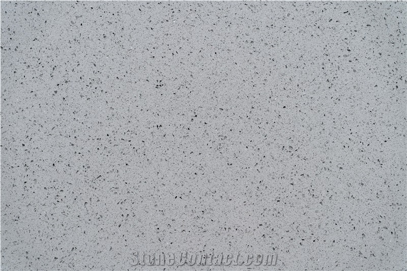 Sparkling Grey Quartz Slabs Made In Vietnam VG006