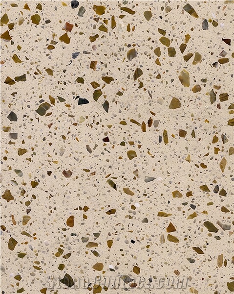 A32-11 Artificial Stone Yellow Terrazzo Floor&Wall Tiles