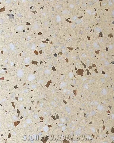 B8-5-1 Artificial Stone Yellow Terrazzo Floor& Wall Tiles