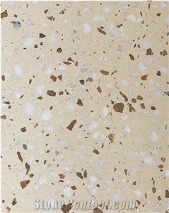 B8-5-1 Artificial Stone Yellow Terrazzo Floor& Wall Tiles