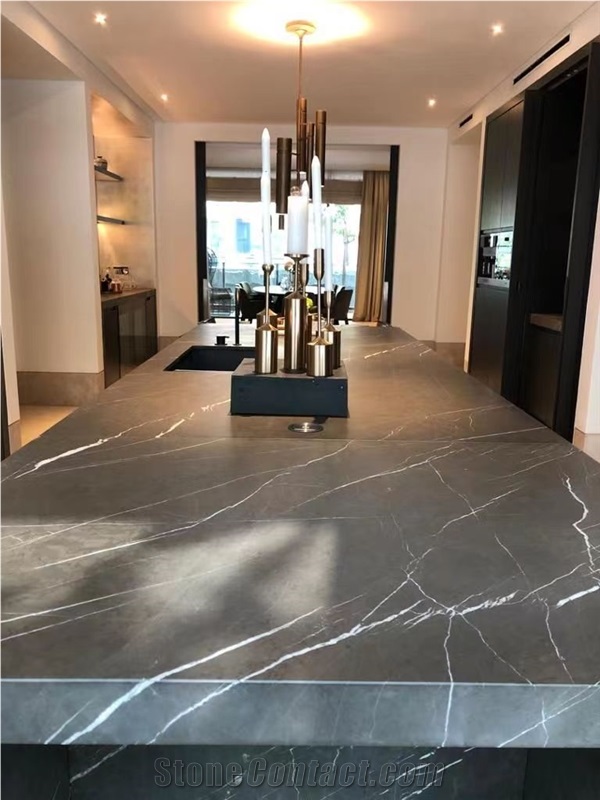 Pietra Gray Marble Slabs Tiles For Flooring