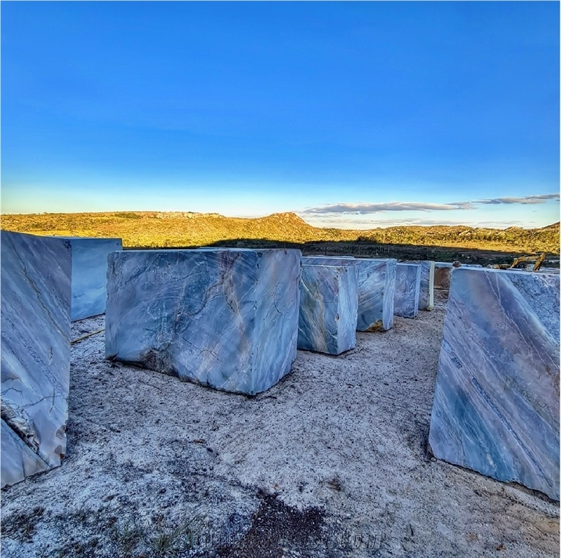 Cobalt Blue Quartzite Blocks