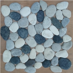 Marble Mini Pebble Mosaic, Slice Pebble Mosaic