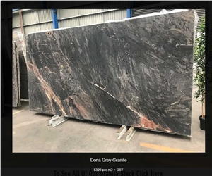 Dona Grey Granite  Slabs