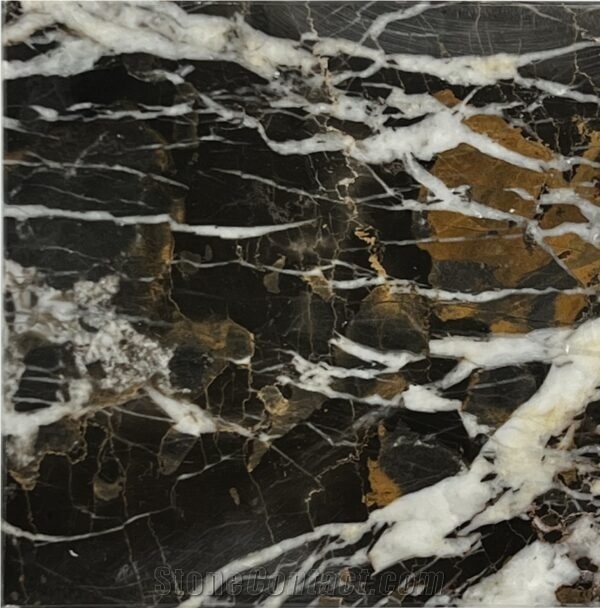 Black And Gold Michelangelo Marble Slabs
