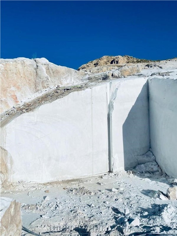Afghanistan White Marble-Kandahar White Marble Blocks (Carara Italy Similarity)