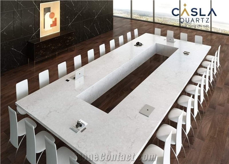 Carrara Quartz Table Tops