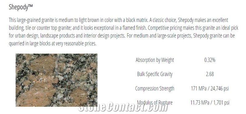 Shepody Granite Tiles And Slabs