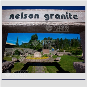 Vermillion Pink Granite Signs And Counterposts