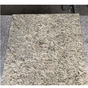 Brazil Giallo Ornamental 12X12 Polished  Gold Granite Tile