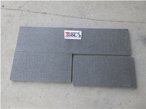 Flamed Midnight Black Granite Tiles