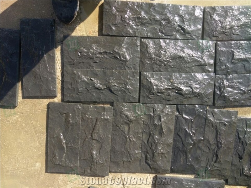 Black Basalt Natural Surface Zhangpu Black Stone