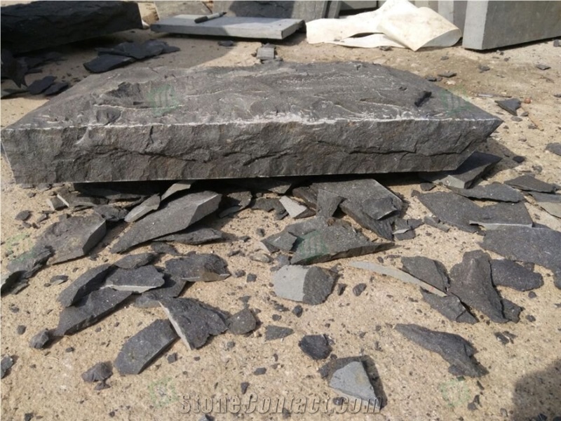 Black Basalt Natural Surface Zhangpu Black Stone