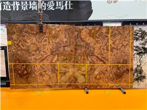 Luxury Stone Golden Tiger Onyx Slab