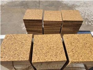 New G682 Golden Diamond Yellow Granite Slabs & Tiles