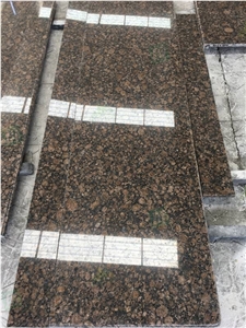 Prefab Baltic Brown Granite Bathroom Vanity Tops